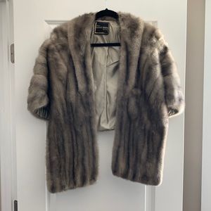 Grey Mink Fur Stole